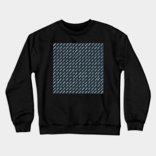 Lines and Lines and obliques, Organic strokes in linear formation, minimalist , navy blue and teal blue Crewneck Sweatshirt